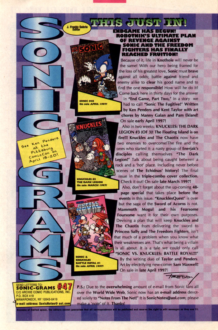 Sonic - Archie Adventure Series June 1997 Page 26